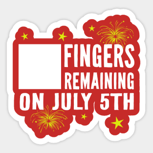 DIY Fingers Remaining Sticker